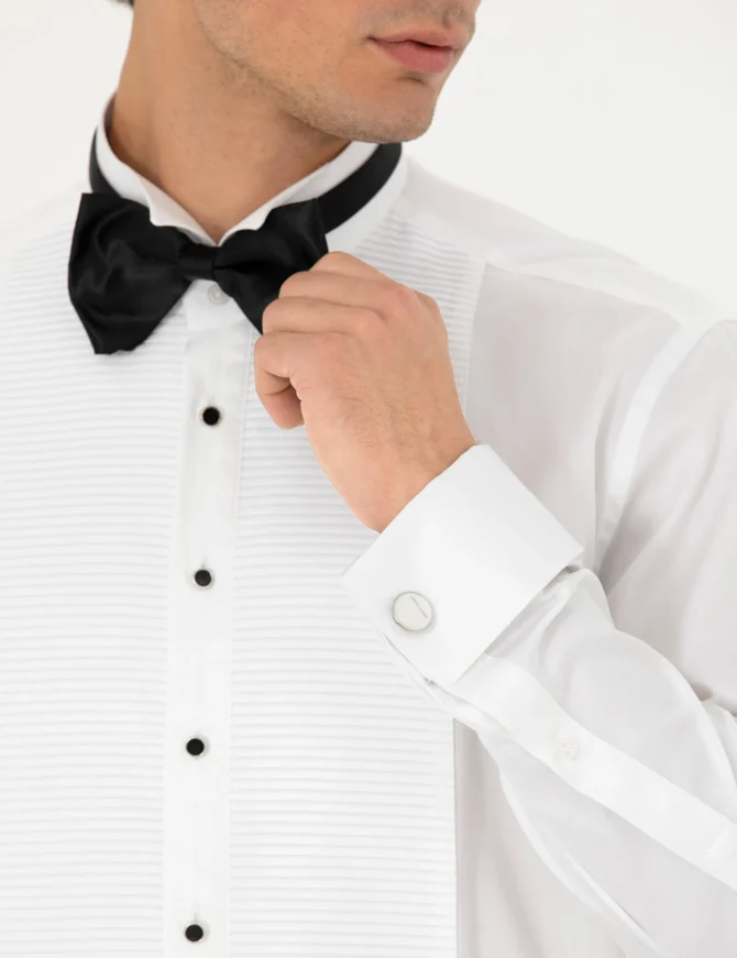 WHITE TUXEDO SHIRT - Image 7