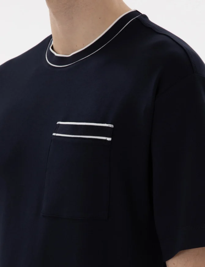 NAVY BLUE T-SHIRT - Image 7