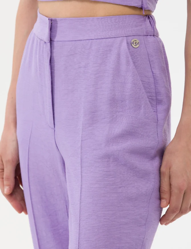 WOMAN PURPLE TROUSERS - Image 6