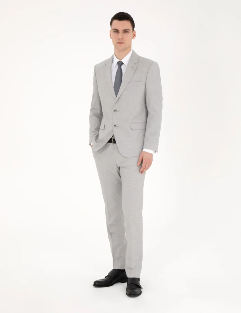 LIGHT GREY WOOL SUIT thumbnail 3