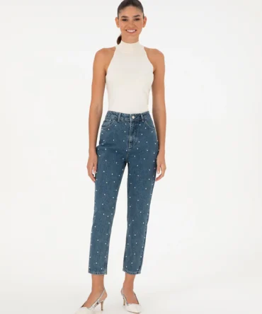 WOMAN BLUE PEARL JEANS