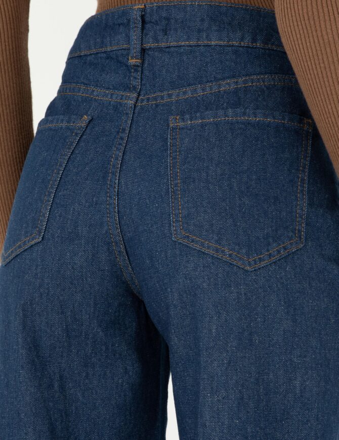 WOMAN NAVY JEANS VEST - Image 6