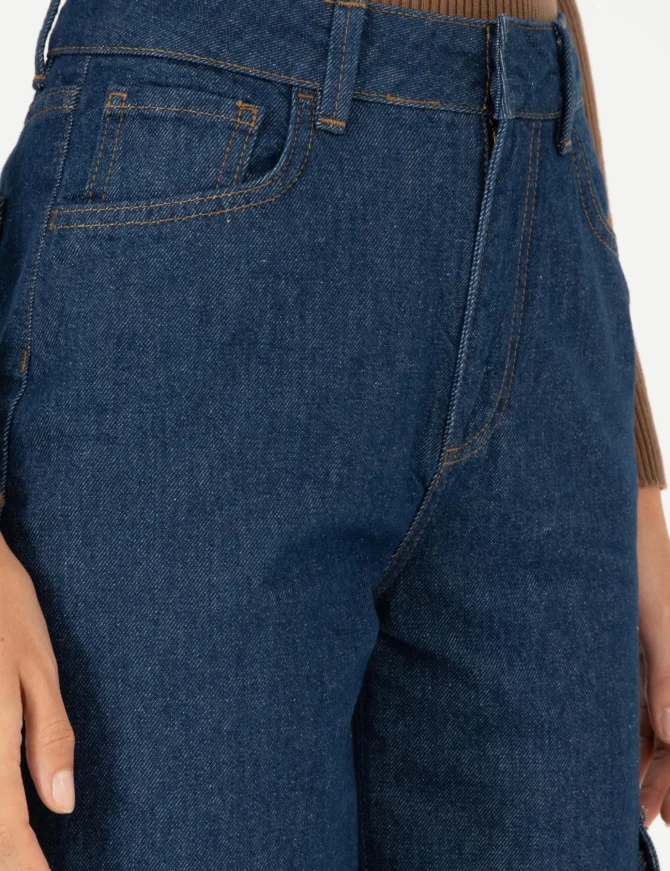WOMAN NAVY JEANS VEST - Image 5