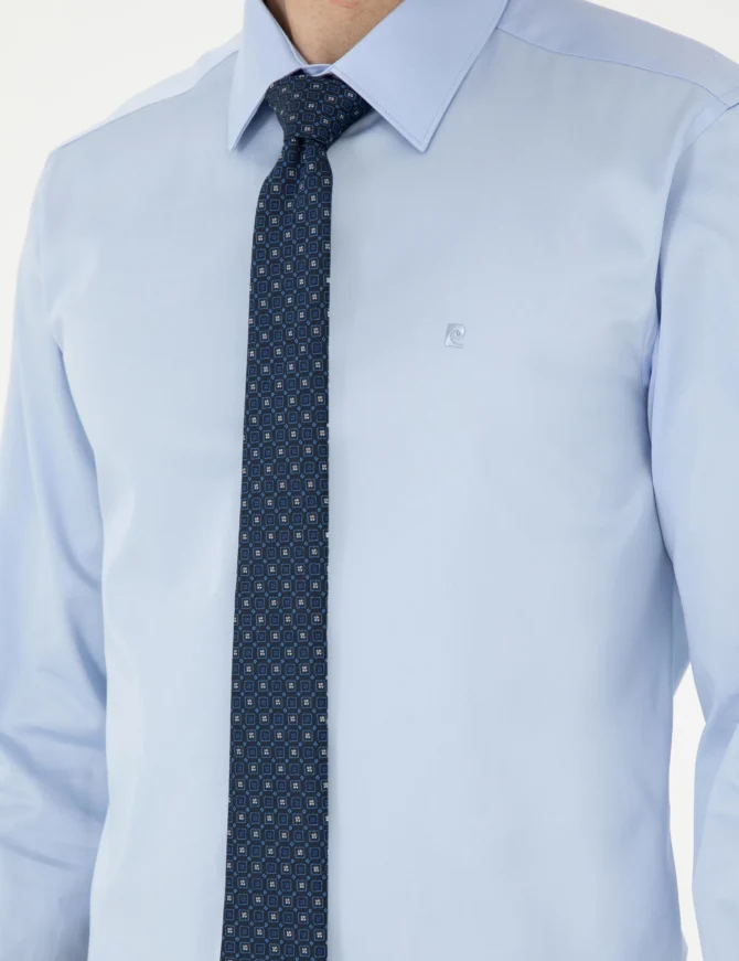 BLUE LONGSLEEVE CLASSIC SHIRT - Image 7