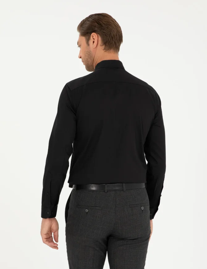 BLACK LONGSLEEVE CLASSIC SHIRT - Image 5