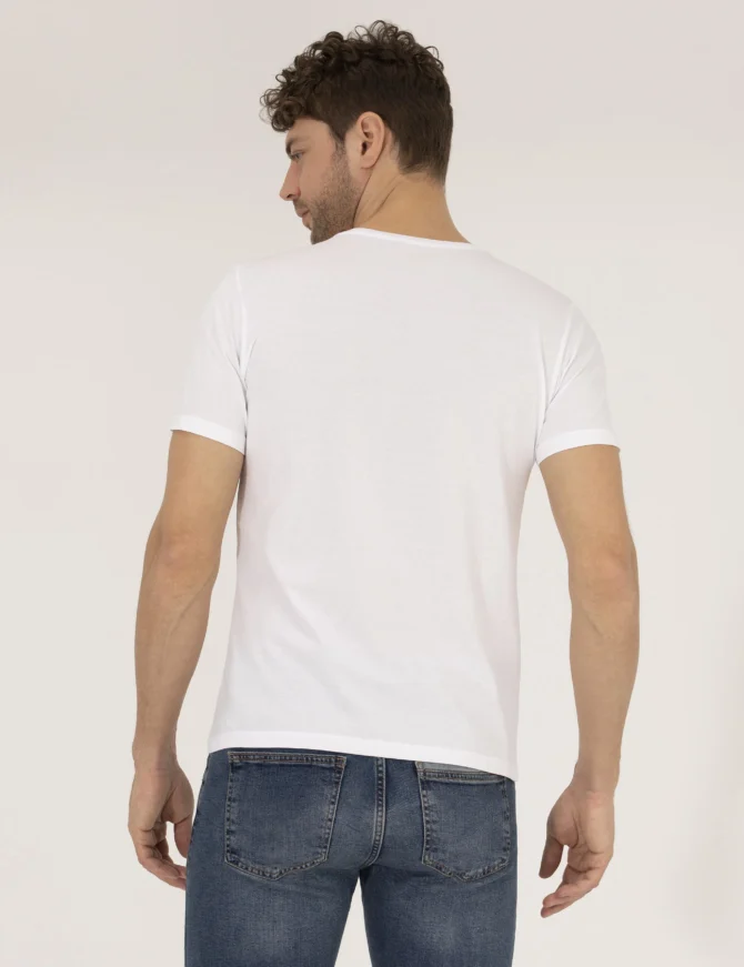 WHITE PRINTED T-SHIRT - Image 4