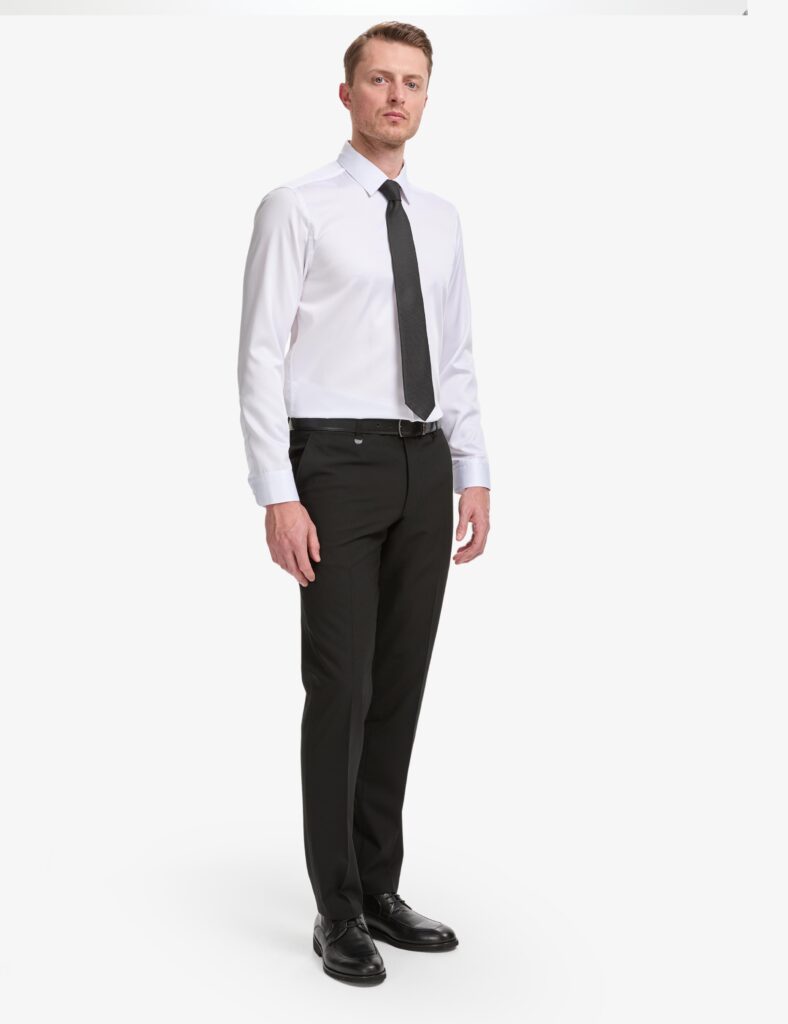 WHITE NON-IRON BASIC SHIRT thumbnail 4