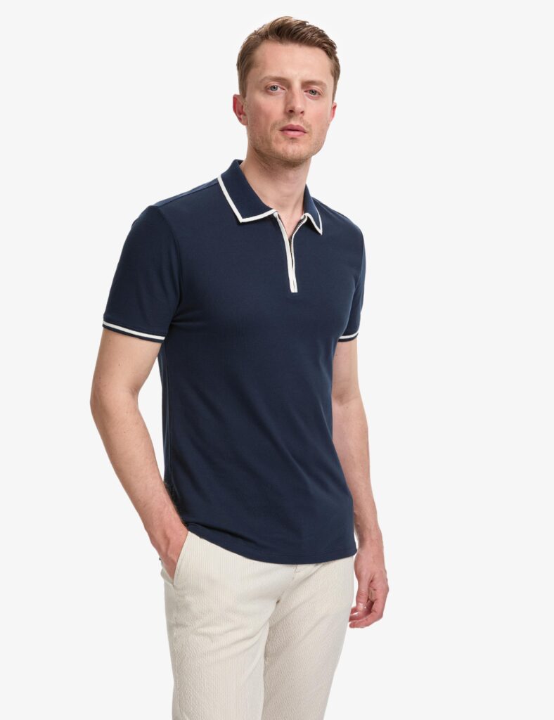 NAVY POLO T-SHIRT thumbnail 4