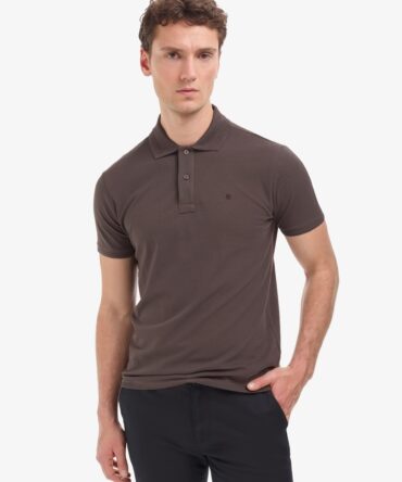 DARK BROWN BASIC T-SHIRT