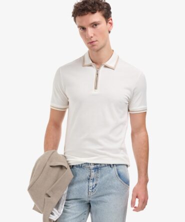 WHITE POLO T-SHIRT