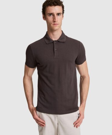 DARK BROWN POLO T-SHIRT