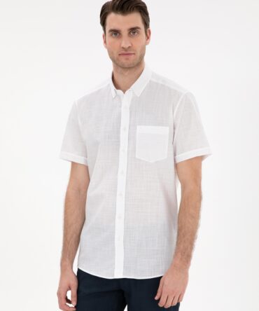 WHITE SHORT SLEEVE SHIRT