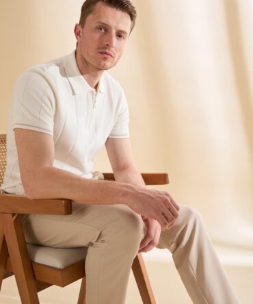 WHITE POLO T-SHIRT