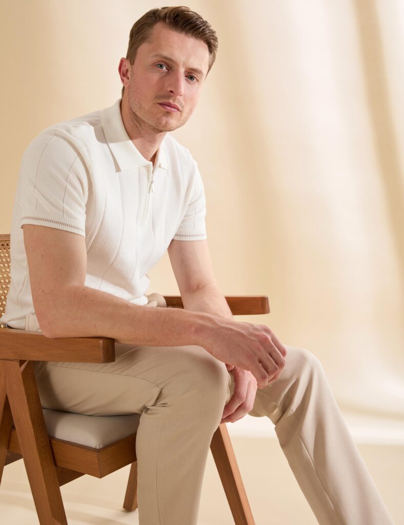 WHITE POLO T-SHIRT