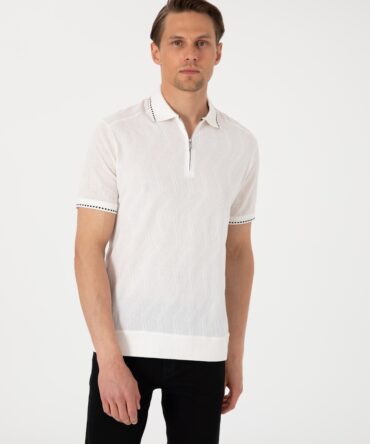 WHITE POLO T-SHIRT