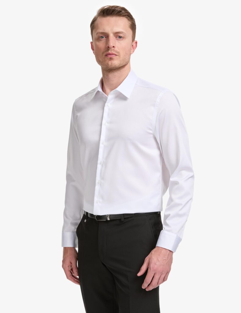 WHITE NON-IRON BASIC SHIRT thumbnail 3