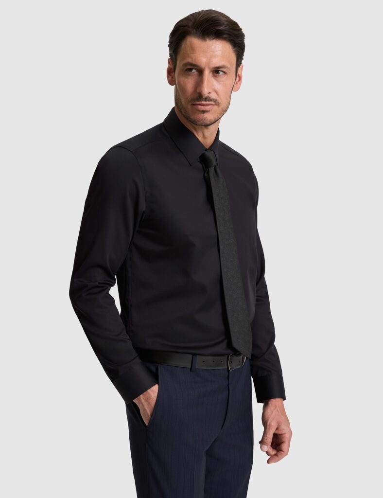 BLACK NON-IRON BASIC SHIRT thumbnail 3