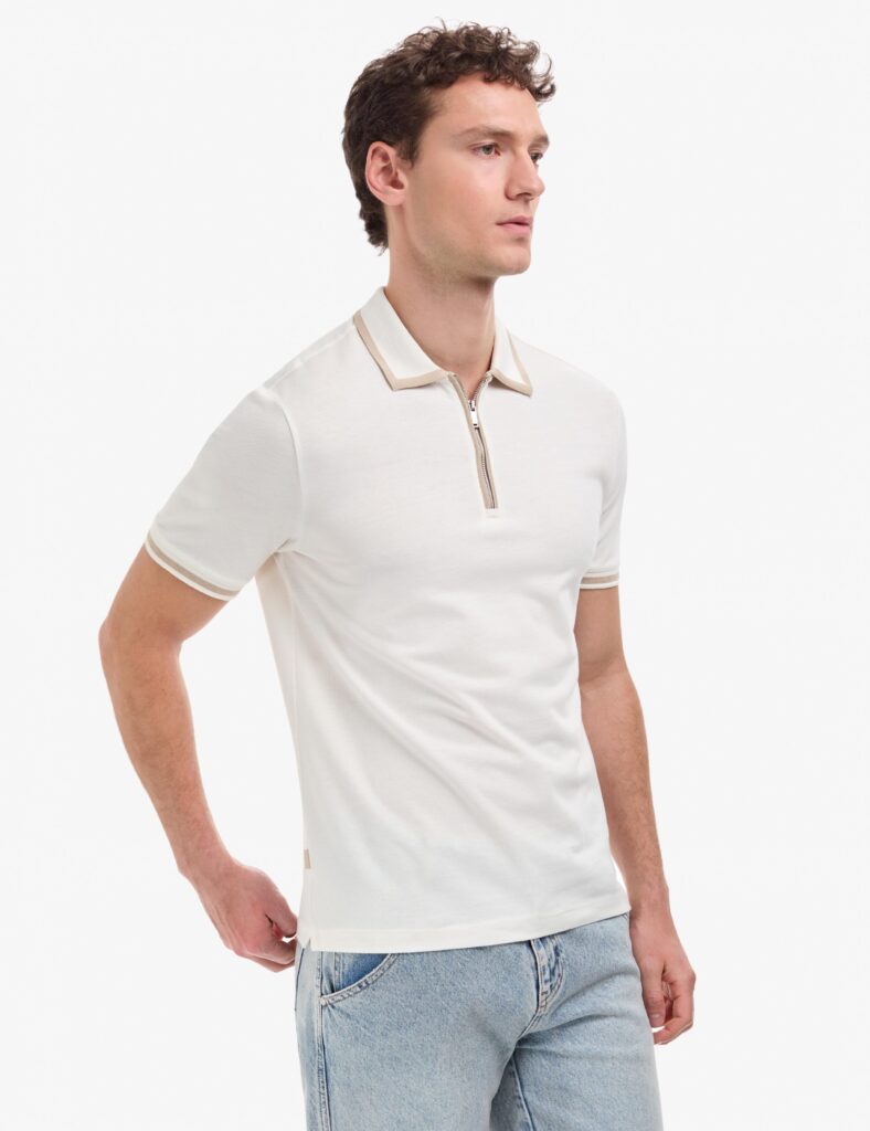 WHITE POLO T-SHIRT thumbnail 3