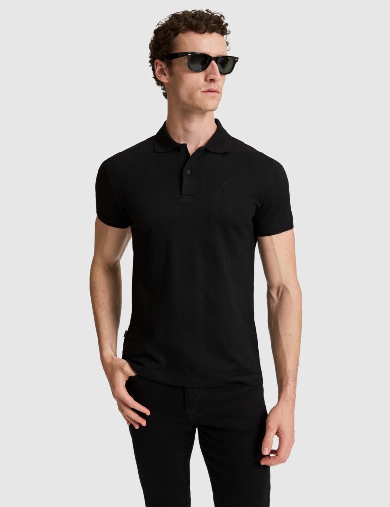 BLACK POLO T-SHIRT thumbnail 3