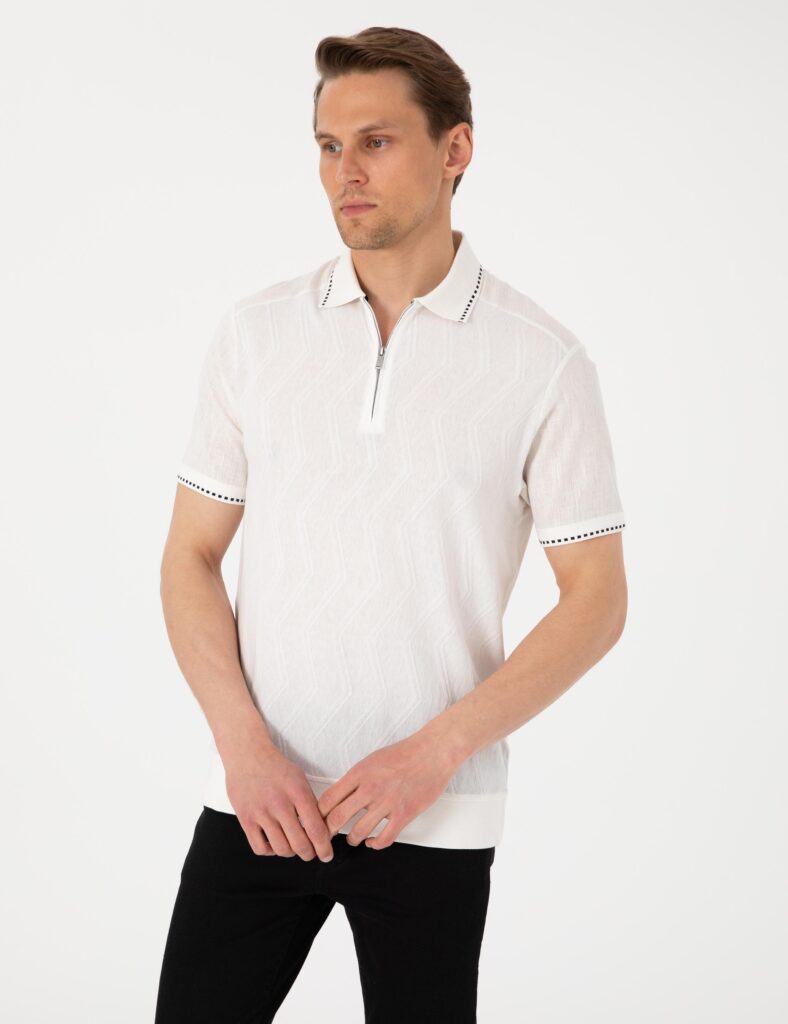 WHITE POLO T-SHIRT thumbnail 3