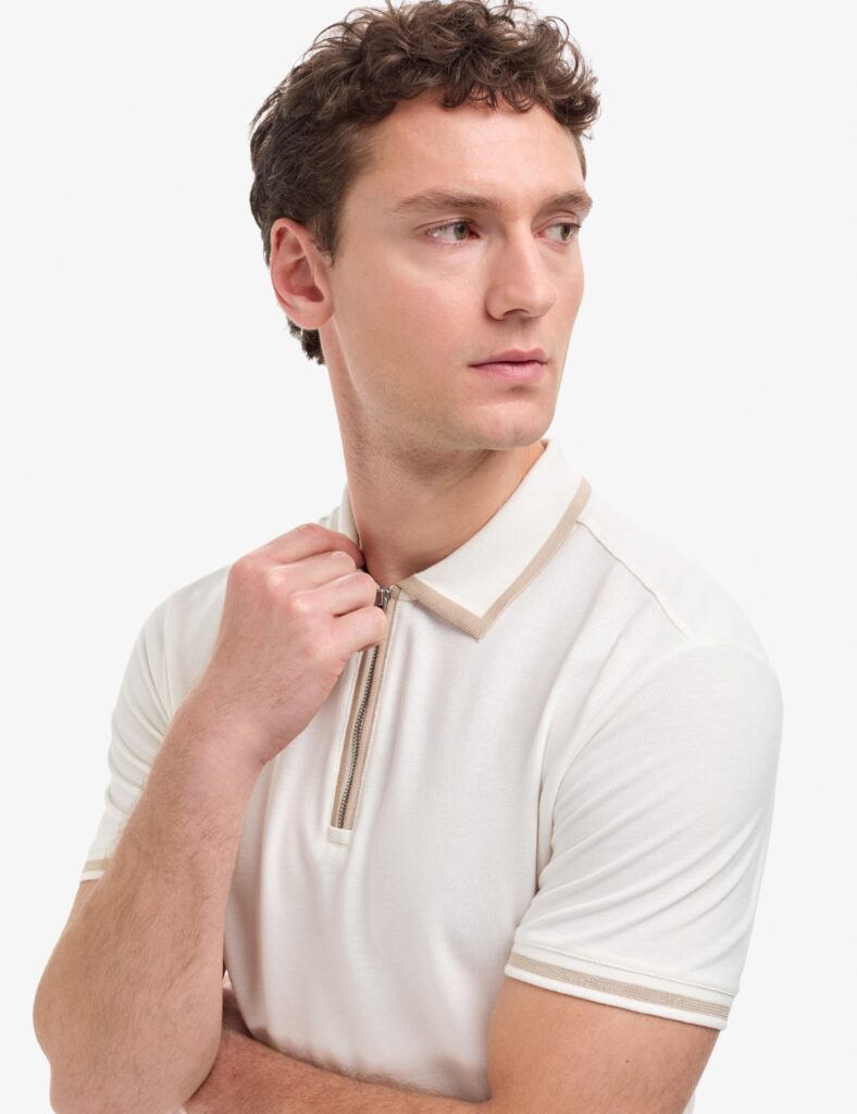 WHITE POLO T-SHIRT thumbnail 2