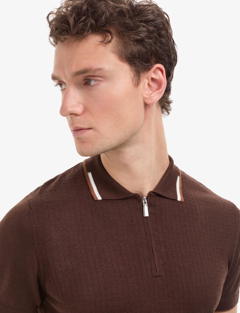 BROWN POLO T-SHIRT thumbnail 2