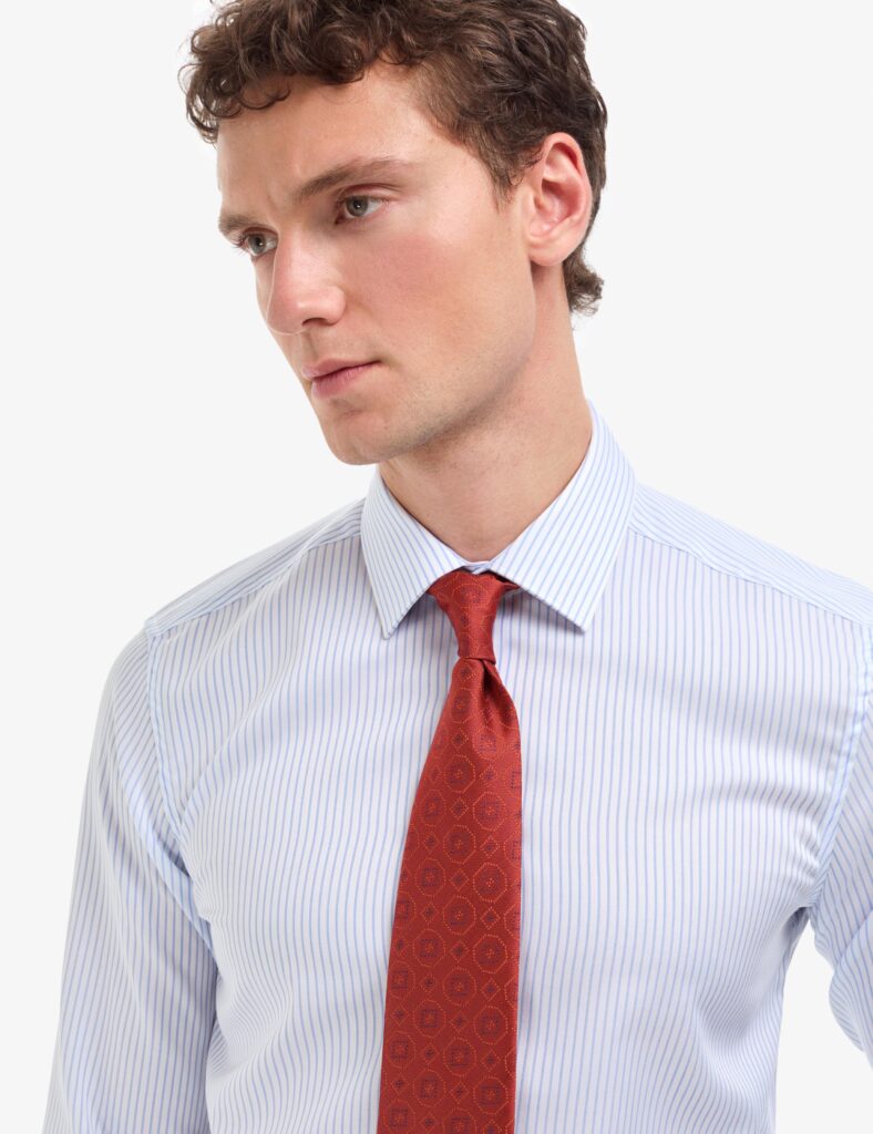 WHITE STRIPED BASIC SHIRT thumbnail 2