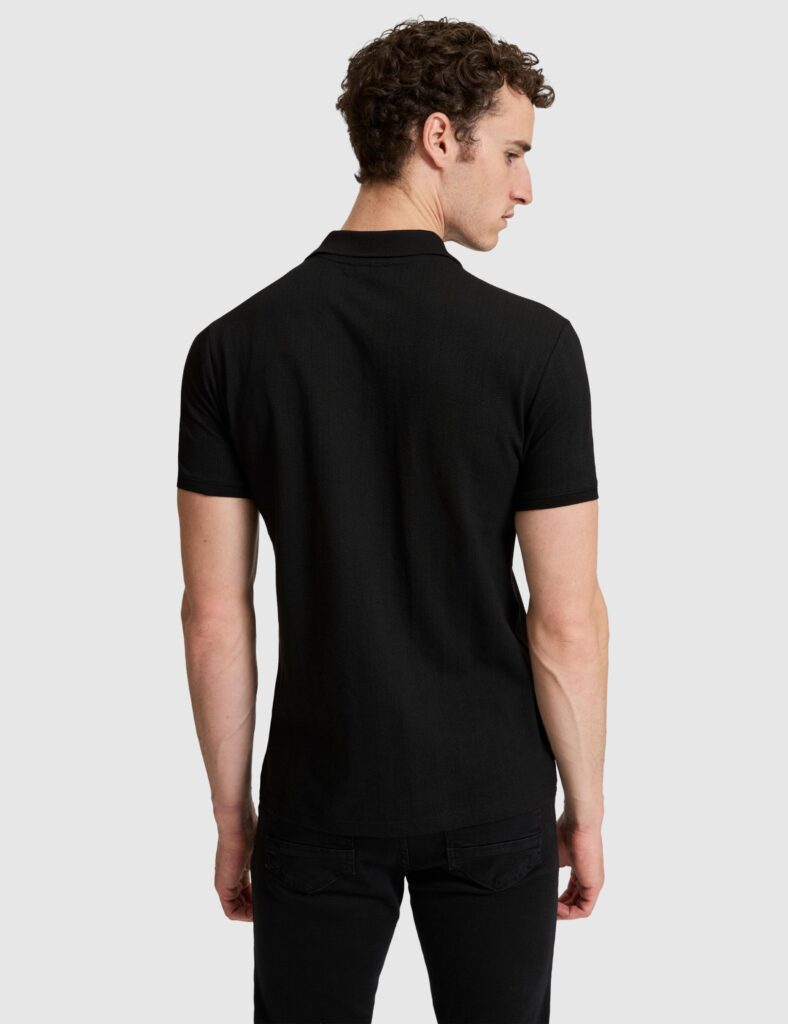 BLACK POLO T-SHIRT thumbnail 5