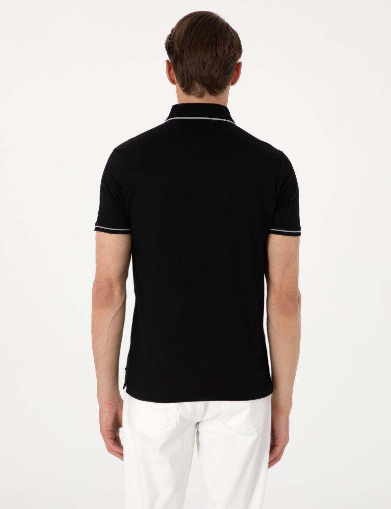 BLACK POLO T-SHIRT thumbnail 5