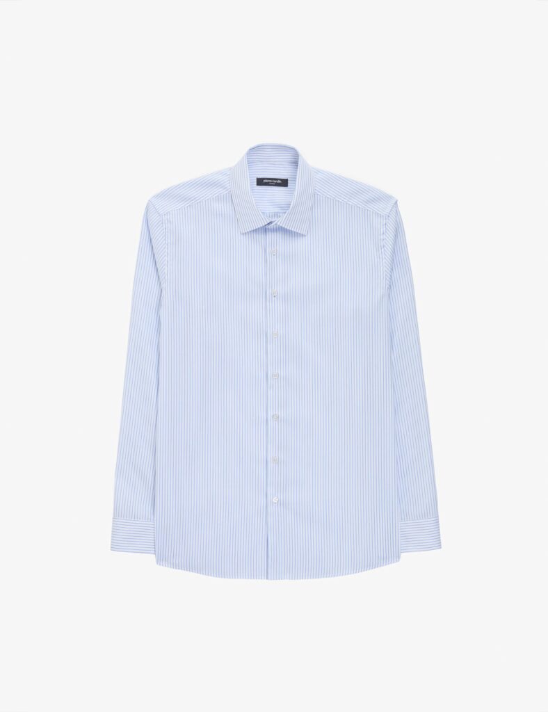 WHITE STRIPED BASIC SHIRT thumbnail 6